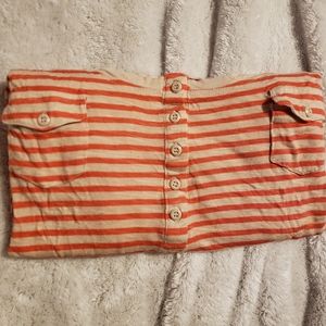 🌸 Striped Mid Button Top 🌸